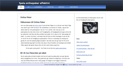 Desktop Screenshot of onlinepoker.n.nu