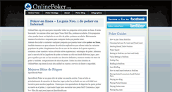 Desktop Screenshot of es.onlinepoker.org
