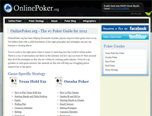 Tablet Screenshot of onlinepoker.org