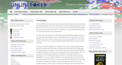 Desktop Screenshot of onlinepoker.ie