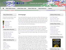 Tablet Screenshot of onlinepoker.ie