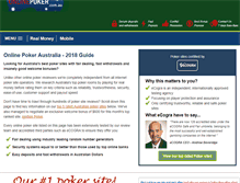 Tablet Screenshot of onlinepoker.com.au