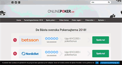 Desktop Screenshot of onlinepoker.se
