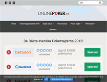 Tablet Screenshot of onlinepoker.se